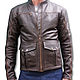 Mans Leather Jacket. Mens outerwear. Lollypie - Modiste Cat. My Livemaster. Фото №6