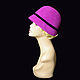 Клош фуксия. Шляпы. NovozhilovaHats. Ярмарка Мастеров.  Фото №5