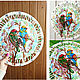 Order Glass wall clock Spring has come, a gift idea. MyFusedGlass. Livemaster. . Watch Фото №3