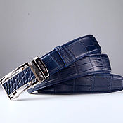 Аксессуары handmade. Livemaster - original item Handmade Crocodile Genuine Leather Belt IMA3022VC. Handmade.