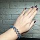 Order Silver bracelet with pyrite, chain bracelet, bracelet with stones. Irina Moro. Livemaster. . Bead bracelet Фото №3