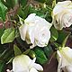 Букет белых роз "Флори". Цветы. Decoreka. Интернет-магазин Ярмарка Мастеров.  Фото №2