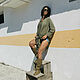 STELLA-Leather Summer Boots-Handmade-Olive Boots. High Boots. Febe-handmade. My Livemaster. Фото №4
