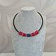 Choker necklace with coral and lapis lazuli. Necklace. Handmade Jewelry. My Livemaster. Фото №5