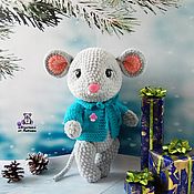 Куклы и игрушки handmade. Livemaster - original item Toy Mouse Gino plush yarn mouse toy symbol of the year. Handmade.