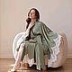 Пеньюар Премиальный "Олива". Халаты. DRESSART Модный Дом Анны Ивановой (dressartcouture). Интернет-магазин Ярмарка Мастеров.  Фото №2