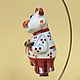 Order Bull Syoma with legs: porcelain bell. Veselyj farfor. Livemaster. . Bells Фото №3