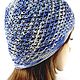 Crochet summer hat, beaded beanie, mesh hat. Caps. UrbanStyleKnit (usknits). Online shopping on My Livemaster.  Фото №2