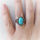 Ring 'Shelbia' - turquoise, silver 925. Rings. masterskai. Online shopping on My Livemaster.  Фото №2