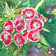 Watercolor painting Turkish carnation, Pictures, Penza,  Фото №1