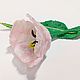 PINK TULIP brooch-flower beaded. Brooches. Elena Borkova (divelen). My Livemaster. Фото №5