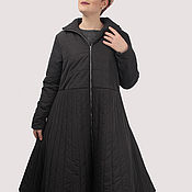 Одежда handmade. Livemaster - original item A trapeze jacket with a wide skirt long in the floor with a zipper. Handmade.