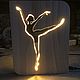 Night light ballerina lamp. Name souvenirs. clever wood (clever-wood). Online shopping on My Livemaster.  Фото №2