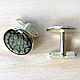 Cufflinks with painted gray-black color. Cuff Links. fiorellino. Online shopping on My Livemaster.  Фото №2