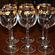 Beautiful set of 6 wine glasses, Bohemian glass. Vintage glasses. Mir Stariny. Online shopping on My Livemaster.  Фото №2
