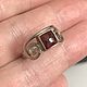 Винтаж: Гранат,,Винтажное серебряное кольцо. Кольца винтажные. Tasha-t. Интернет-магазин Ярмарка Мастеров.  Фото №2