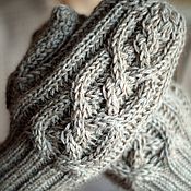 Аксессуары handmade. Livemaster - original item Knitted alpaca mittens 