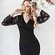 Order Dress 'Luxury black'. Designer clothing Olesya Masyutina. Livemaster. . Dresses Фото №3