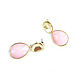 Order Earrings with pink stone 'Dream' pink earrings, drop earrings. Irina Moro. Livemaster. . Earrings Фото №3