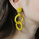 Earrings Rings: yellow. bead earrings. Congo earrings. GALATHEA. Online shopping on My Livemaster.  Фото №2