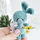 Bunny,Bunny,rabbit. Stuffed Toys. Natalie crochet flowers. My Livemaster. Фото №5