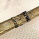 Order Belt made of genuine python leather, in beige color, in stock!. SHOES&BAGS. Livemaster. . Straps Фото №3