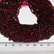 Материалы для творчества handmade. Livemaster - original item Copy of Garnet 3 mm with cut thread, beads made of natural stones. Handmade.