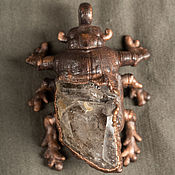 Украшения handmade. Livemaster - original item Copper Scarab Beetle Rhinestone Pendant.. Handmade.