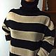 Long dress horizontal stripe. Dresses. LUXURIOUS ANGORA. Online shopping on My Livemaster.  Фото №2
