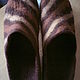 Felted Slippers mens Chocolate bar with filling. Slippers. Julia. My Livemaster. Фото №4