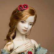 Шарнирная фарфоровая кукла "Ксюша"