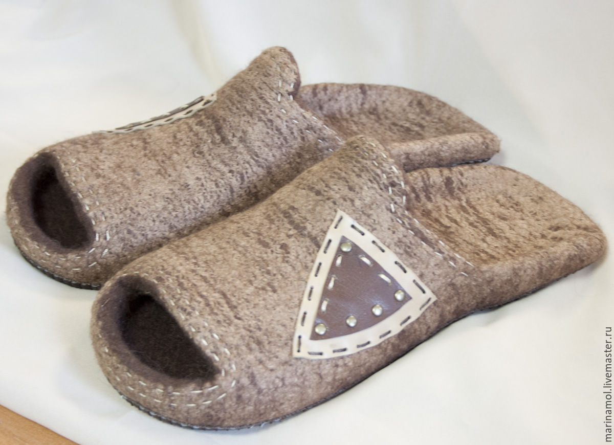 Мужские валяные тапки "Большие" – купить в интернет-магазине на Ярмарке ...