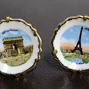 Винтаж handmade. Livemaster - original item Miniature plates Limoges Limoges. Handmade.