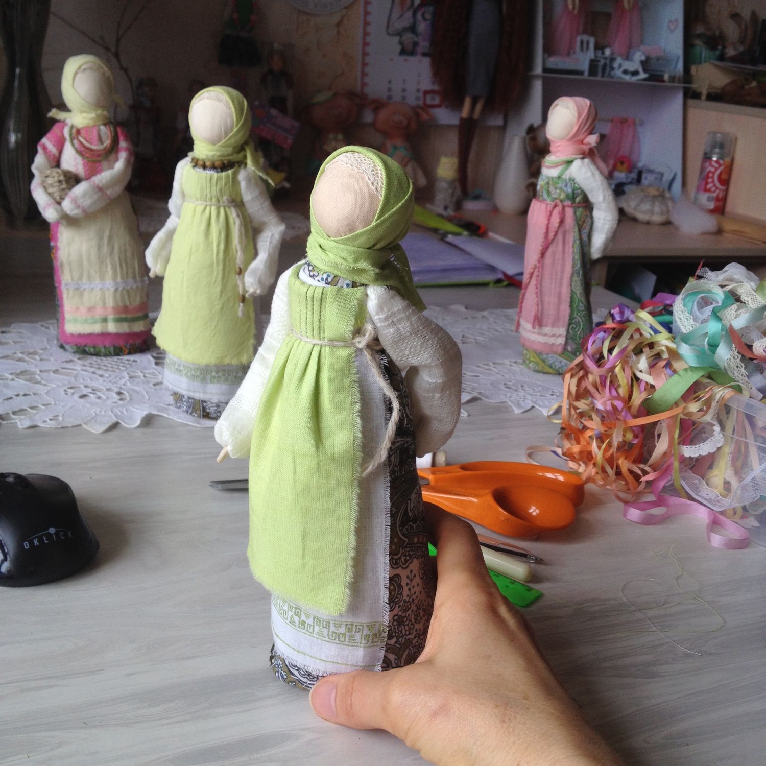 Любимые мной образы народных кукол.