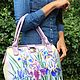Medium women's bag ' Irises'. Classic Bag. Pelle Volare. My Livemaster. Фото №6