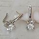Order Earrings with moissanites 1 carat. Silverluxe. Livemaster. . Earrings Фото №3