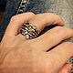 Silver ring with natural stones, silver rings for women. Rings. Natali Batalova. My Livemaster. Фото №6