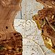 Журнальный стол из эпоксидной смолы "Gold River". Столы. Мебель на заказ U.LOFT. Ярмарка Мастеров.  Фото №9