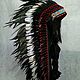 Long Length Double Feather Indian Headdress / Native American, Subculture hats, Belgrade,  Фото №1