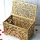 Wooden wedding Treasury in gold color. Chests. My dear home. Online shopping on My Livemaster.  Фото №2