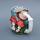 A large mug of 'Fly agaric'. Mugs and cups. Mila. Online shopping on My Livemaster.  Фото №2