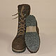 Brown boots-2 women's felted boots. Boots. MMwool (marinamol). My Livemaster. Фото №4