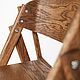 Стульчик для кормления Складной Цвет: темный тик. Мебель для детской. Welovewood. Ярмарка Мастеров.  Фото №4