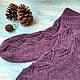 Plum Socks with patterns 39-41 wool openwork knitted plum leaves. Socks. knitsockswool. My Livemaster. Фото №4