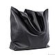 tote bag large leather - bag pack huge black shopper bag. Tote Bag. BagsByKaterinaKlestova (kklestova). Online shopping on My Livemaster.  Фото №2