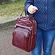 Bag-backpack women's leather Burgundy Shirley Mod SR83-982. Backpacks. Natalia Kalinovskaya. Online shopping on My Livemaster.  Фото №2