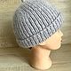 Шапка бини. Шапки. kubareva_knit. Ярмарка Мастеров.  Фото №7