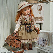 Алиса, авторская текстильная кукла