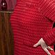 КЛЭР - ажурное платье футляр,красное, в полоску, а-ля Шанель. Платья. Ольга Аракелова (OlgaArakelova). Ярмарка Мастеров.  Фото №5