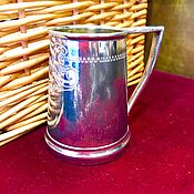 Винтаж handmade. Livemaster - original item Small beer mug, silver, 1900-1920, England (3860). Handmade.